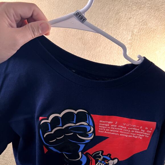 Rare Mazinger: GX-03 Combattler V Robot T-Shirt, Blue Vintage Style, Size XL - Picture 8 of 8